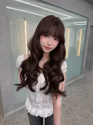 👑人気No.1👑韓国レイヤーカット+透明感カラー+うる艶TR