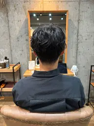 メンズカット+パーマ+トリートメント