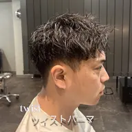 【💞🌀ツイストパーマ🌀💞】メンズカット＋メンズパーマ（スパイラル、ツイスト、ツイスパ）＋眉カット
