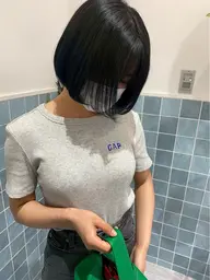 【就活実習生向け🎶】色持ち抜群ブルーブラックカラー🐈⬛🖤