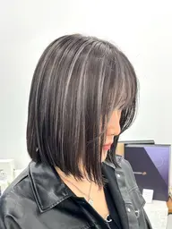 💎コントラストハイライト💎ハイライトブリーチ+カラー