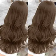 【黒染めなどで明るくならなかった修正込み】ブリーチなしダブルカラーでナチュラル透明感カラー◎