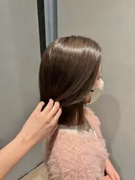 【ダメージは極力したくないけど明るくしたい方‼️】ブリーチなしダブルカラー*.+゚