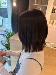 暗染カラー(ミディアム)+ブロー🖤