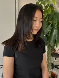 【前髪・顔周り】ポイント縮毛矯正+カット¥13000→¥6600