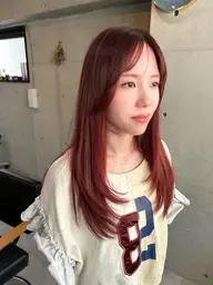 【扱いやすいストレート🫧】小顔似合わせカット+縮毛矯正+TR¥12000