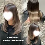 【後ろ姿に自信が持てる✨️】カット+艶ケアカラー+髪質改善MAISON TR🫧¥17,600
