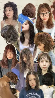 【レディース】【人気メニュー①】カット+クルクルヘア+"艶っと"トリートメント