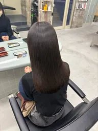 cut、縮毛矯正、超音波treatment!