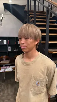 👑ハイトーンならこれ👑新規様限定🌳似合わせカット+メンズケアブリーチ+オンカラー