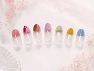 塗りかけニュアンスネイル（オフありなし）ニュアンスネイル
