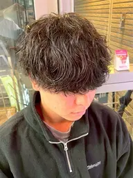 【☀️当日メンズ限定☀️】パーマ+men'sカット(ツイスパ/シャドウ/フェザー/ニュアンス)