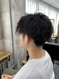 カット+ツイストパーマ