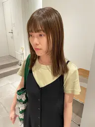 💡平日限定クーポン🪐前髪カット+カラー(▶️ 透明感カラーに¥1000で変更可/髪質改善カラーに¥2000で変更可)