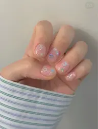 ワンカラー／フラッシュ/ラメーグラデーション＋パーツ付け放題🎀