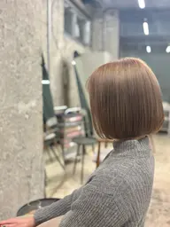【ダブルカラー】🩵ブリーチ+オンカラー+トリートメント+クイックスパ🩵