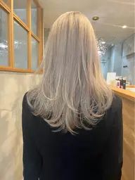 ⭐️ブリーチありWカラー⭐️ブリーチ2回💛今だけ半額‼️¥20540→¥10270