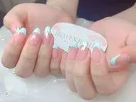 【チップ長さ出し10本】フレンチorグラデーション ¥9300