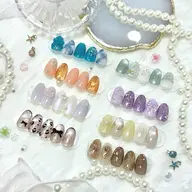 🔰口コミ記入必須【Jr.】HAND⭐️オフなし⭐️【季節限定】夏限定ネイル🌻🩵