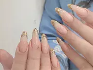 【ハンド】🩷チップスカルプガラスフレンチ🩷ロス発高級チップ¥12980