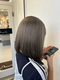 🍓HPB人気メニュー🍓【ご褒美ケア】🌼透明感ワンカラー+うる艶トリートメント🌼+頭浸浴付🫧
