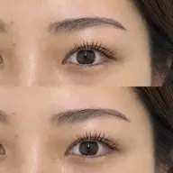 《眉毛HBL×まつ毛パーマ》HBL+眉WAX+まつ毛パーマ上+眉メイク・まつ毛コーティング仕上げ ¥10800
