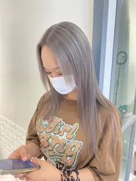 💎髪質改善ブリーチケアメニュー💎トリプルカラー➕イルミナカラー➕トリートメント(ロング料金なし)
