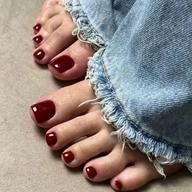 オフあり🩵 フットワンカラーネイル