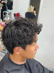 💈カット+シャドウパーマ👩🦱
