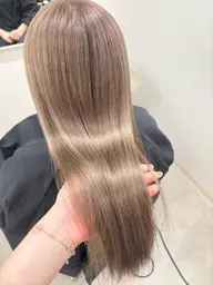 【 ダメージレスブリーチ🤍 】 ダブルカラー+髪質改善TOKIO5step内部補修トリートメント+🤍(ケアブリーチ)