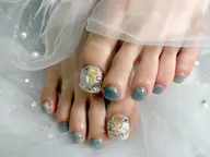 フット👣オフ込み/💎サンプル親指アート💎