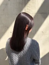 【ツヤ・まとまりUP💎】ダメージレス艶カラー+2 stepトリートメント🪄