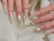 💖ハンド💖チップ長さだし10本+マグネット/フラッシュワンカラー（２色ok)🌸