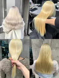 【ブリーチあり👱🏻♀️】ダブルカラー + カット+ KERASTASEトリートメント+韓国風コテ巻き🎀✧*。