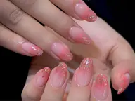 【ハンドネイル】ラメグラデーション　ベースあり