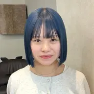 🩵赤みを抑えた透明感たっぷり寒色カラー(ブリーチあり)