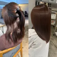 ✨艶髪ストレート✨縮毛矯正+ダメージ補修トリートメント💫/髪質改善/栄