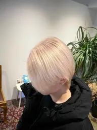 ダブルカラー ブリーチ+オンカラー