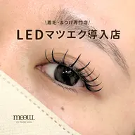 LEDマツエク(⏰1時間付け放題60​〜​120本)+お仕上げ束感コーティング付