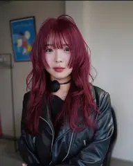 【大人っぽワインレッド🌹】リタッチ×カラー ミニモ学割 暖色カラー
