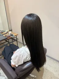髪ドラ矯正ストレート＋カット＋髪質改善オージュア4ステップトリートメント💕💫