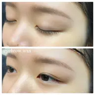 アイブロウデザインWax 間引き、鎮静、仕上げメイク込み