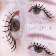 ♡ 7月平日限定♡ LEDエクステパーマ120分付け放題🎀♡¥12500 ♡カラー対応ok ໒꒱·