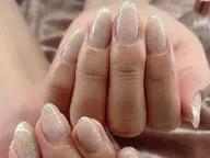 ラメとは違う奥行きから煌る輝き フラッシュネイル オフ込み