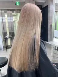 ダブルカラー＋エクステ60枚 /原宿駅