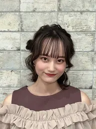 前髪のうねり解消!アイロン卒業ストレート+カット