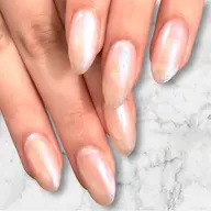 【時短チップ長さ出し10本メニュー💅】うるうるオーロラ仕上げ🧊