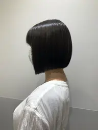 🍀【癖毛、多毛にオススメ】カット+髪質改善ストレート+3STEPトリートメント　#ボブ#ミニボブ#新宿ボブ#髪質改善