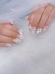 【夏限定】持ち込みデザイン♡韓国・キラキラネイル