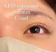 エクステ120本🌈【LEDエクステ/フラットラッシュに変更可能】【研修生は担当いたしません】